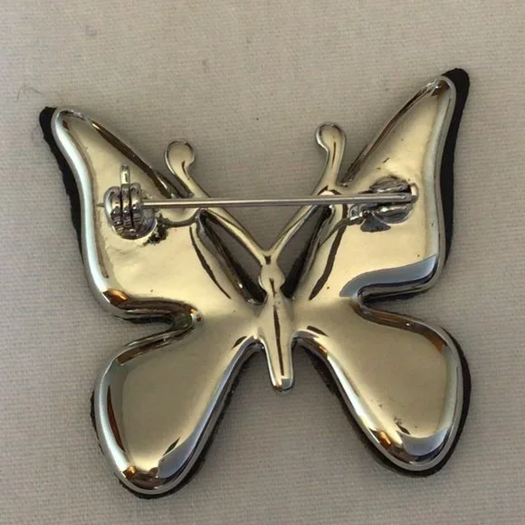 Butterfly brooch with irredecent colors - Picture 2 of 2